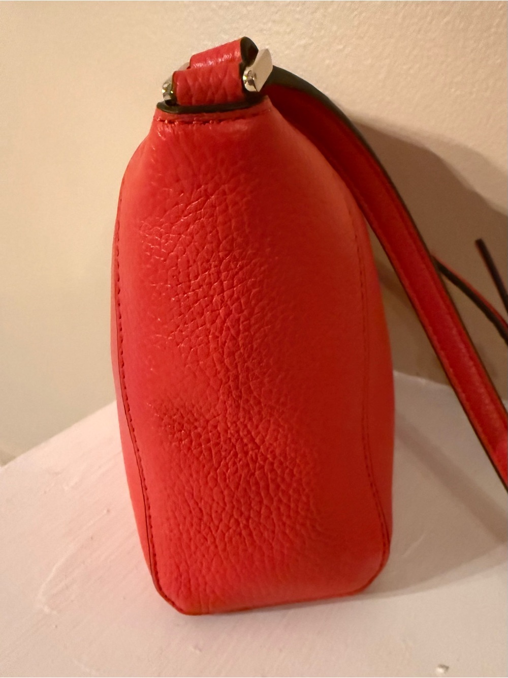 Kate Spade Monica Small Crossbody~Coral/Red-orange EUC - Picture 13 of 14